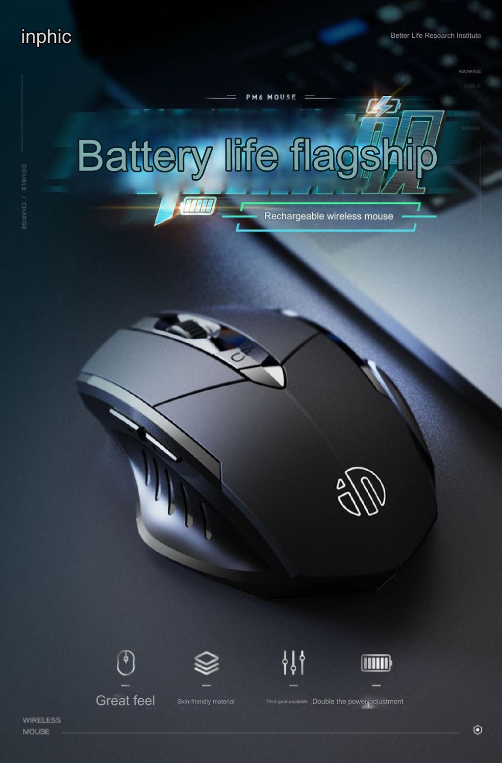 INPHIC PM6 Mouse in workspace setting