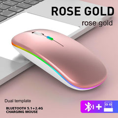 Wireless Bluetooth Dual-Mode Mouse in use