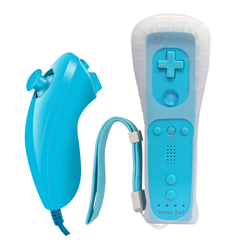 Wireless game controller for Wii and Wii U - blue