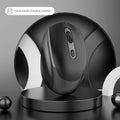 Rechargeable ergonomic mouse close-up