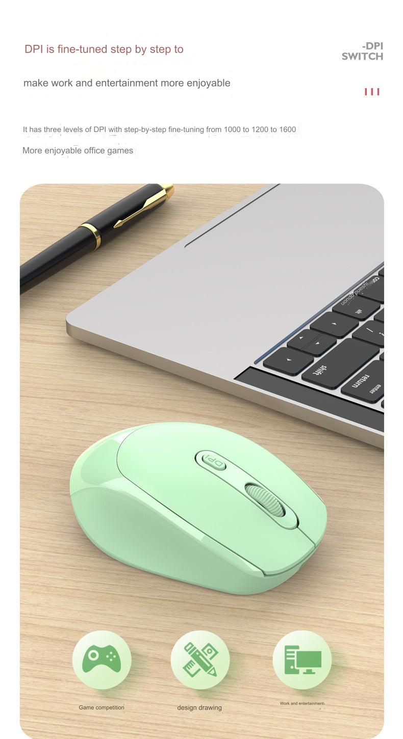 Side profile of Bluetooth ergonomic mouse