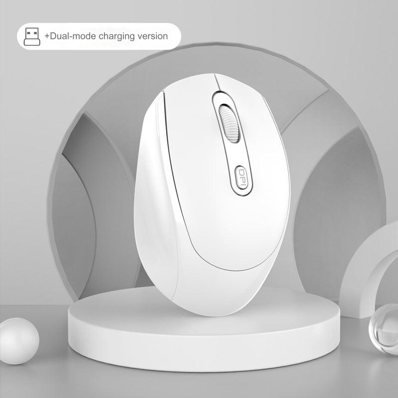Side profile of Bluetooth ergonomic mouse