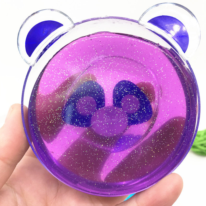 Colourful glittery clay for kids