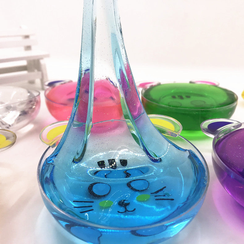 Creative animal shapes made with slime