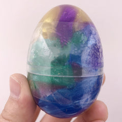 Close up of different colours of Galaxy Egg Slime