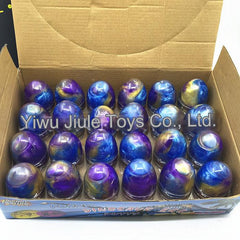 Galaxy Egg Slime being stretched in hands