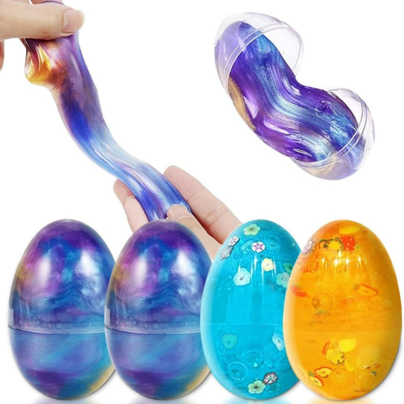 Vibrant Galaxy Egg Crystal Slime displayed on table