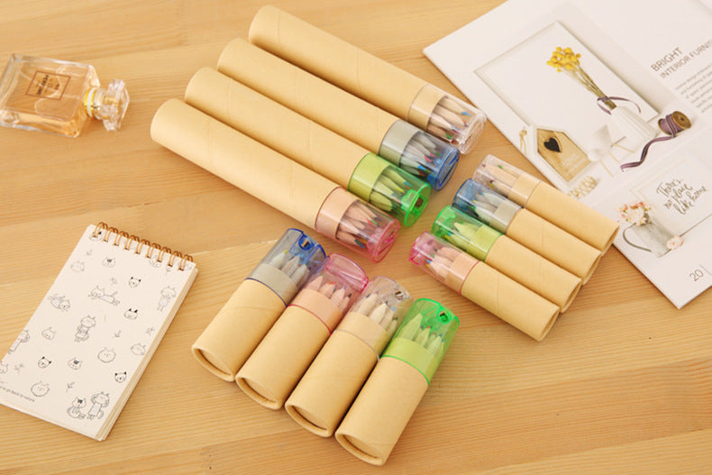 Portable tube for Eco-Friendly Colored Pencils for Kids