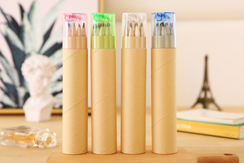 Child using Eco-Friendly Colored Pencils for Art
