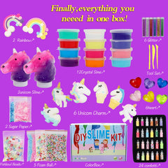 Slime materials included in the kit