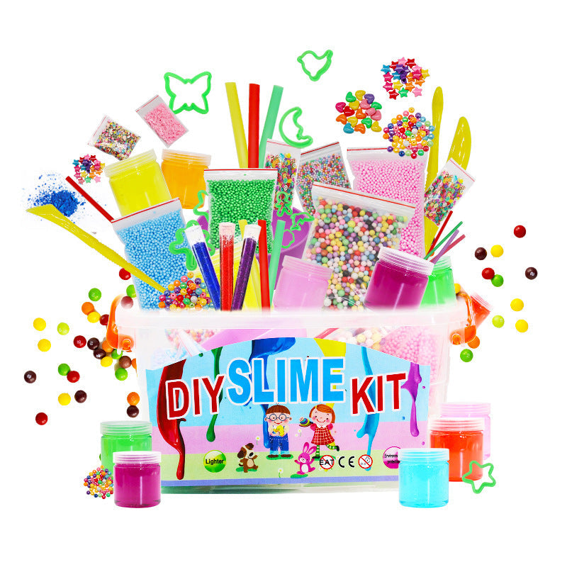 Creative slime creations by children
