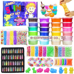 Variety of colours in crystal slime kit