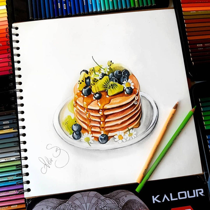 Showcase of coloured pencils and blending techniques