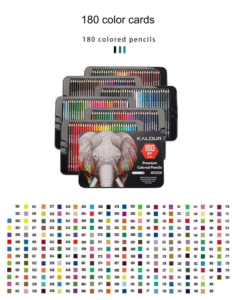 Drawing with 180-colour premium pencils on paper