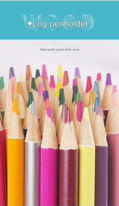 Pencil set displayed showing vibrant colour options