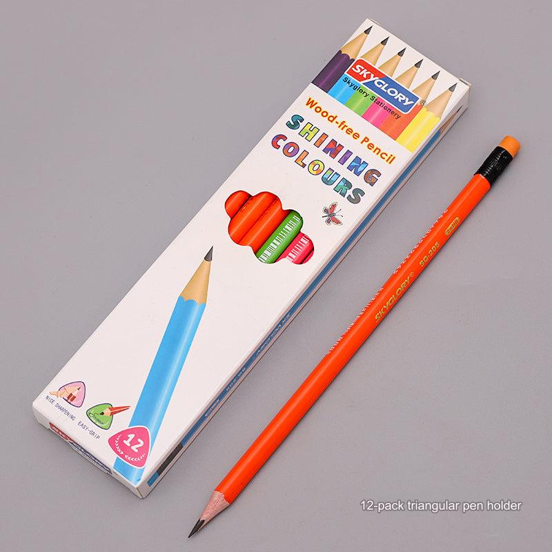 Pencil Set with Erasers Displayed