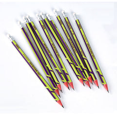 Close-up of HB Pencils with Erasers