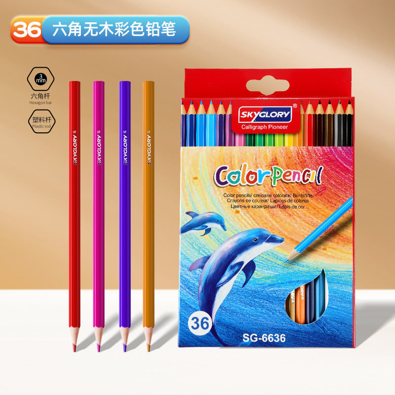 Coloured pencils with vibrant shades
