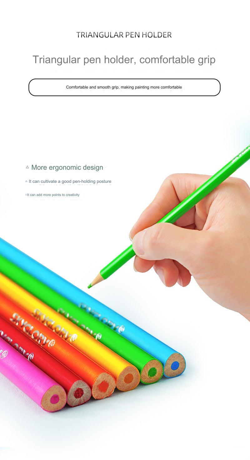 Kids enjoying art activities with pencils