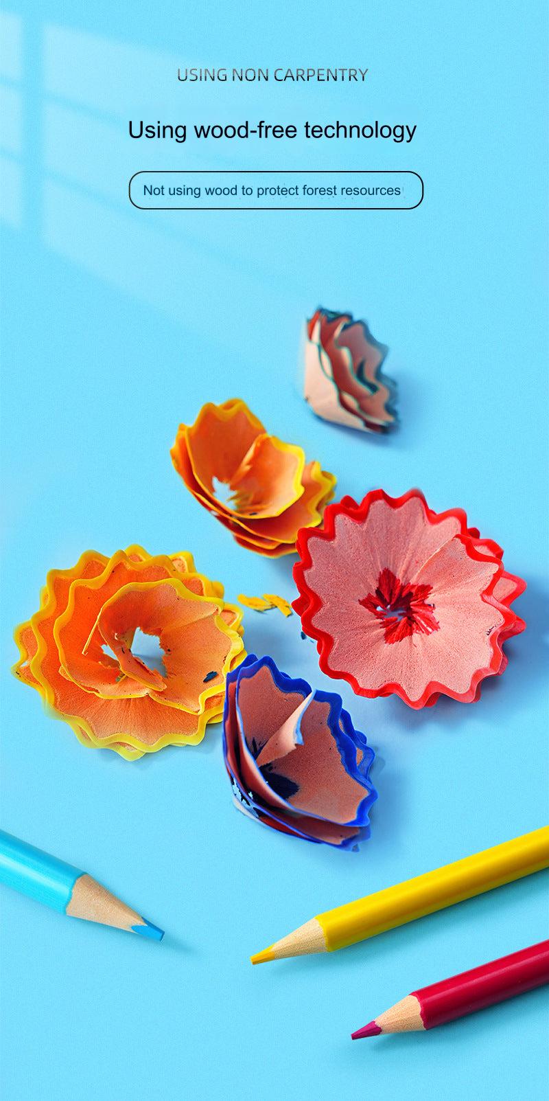 Art supplies for children in use