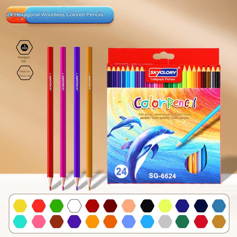 Coloured pencils with vibrant shades