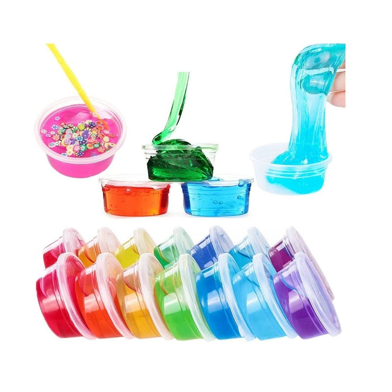 DIY crystal clay set for kids on display