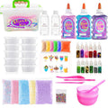 Children playing with the rainbow slime kit