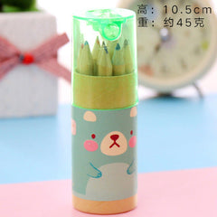 wooden coloured pencils suitable for children