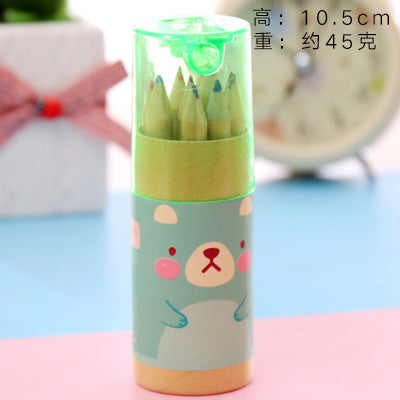 wooden coloured pencils suitable for children
