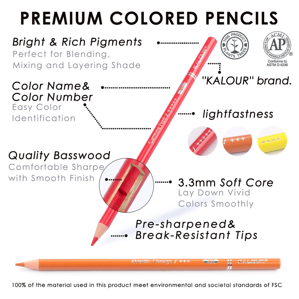 students using KALOUR coloured pencils