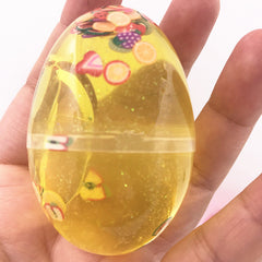 colourful DIY crystal slime egg clay set image 1