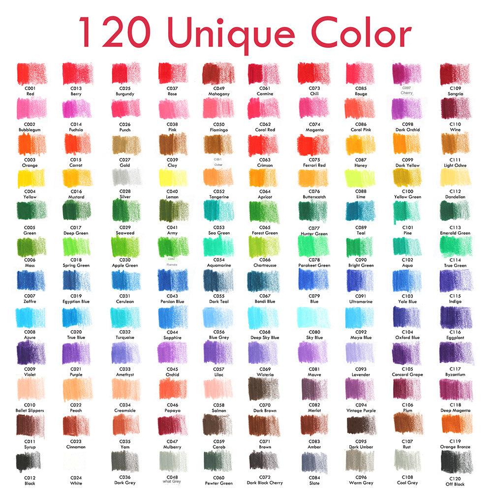 Variety of colours in KALOUR pencil set