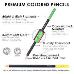 KALOUR premium coloured pencil tips for blending