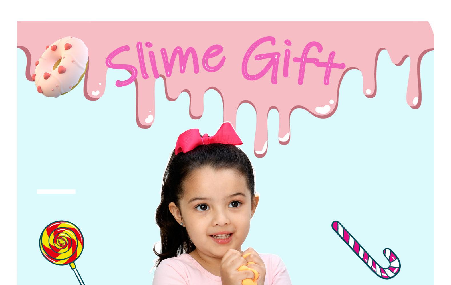 six colours of slime clay for kids