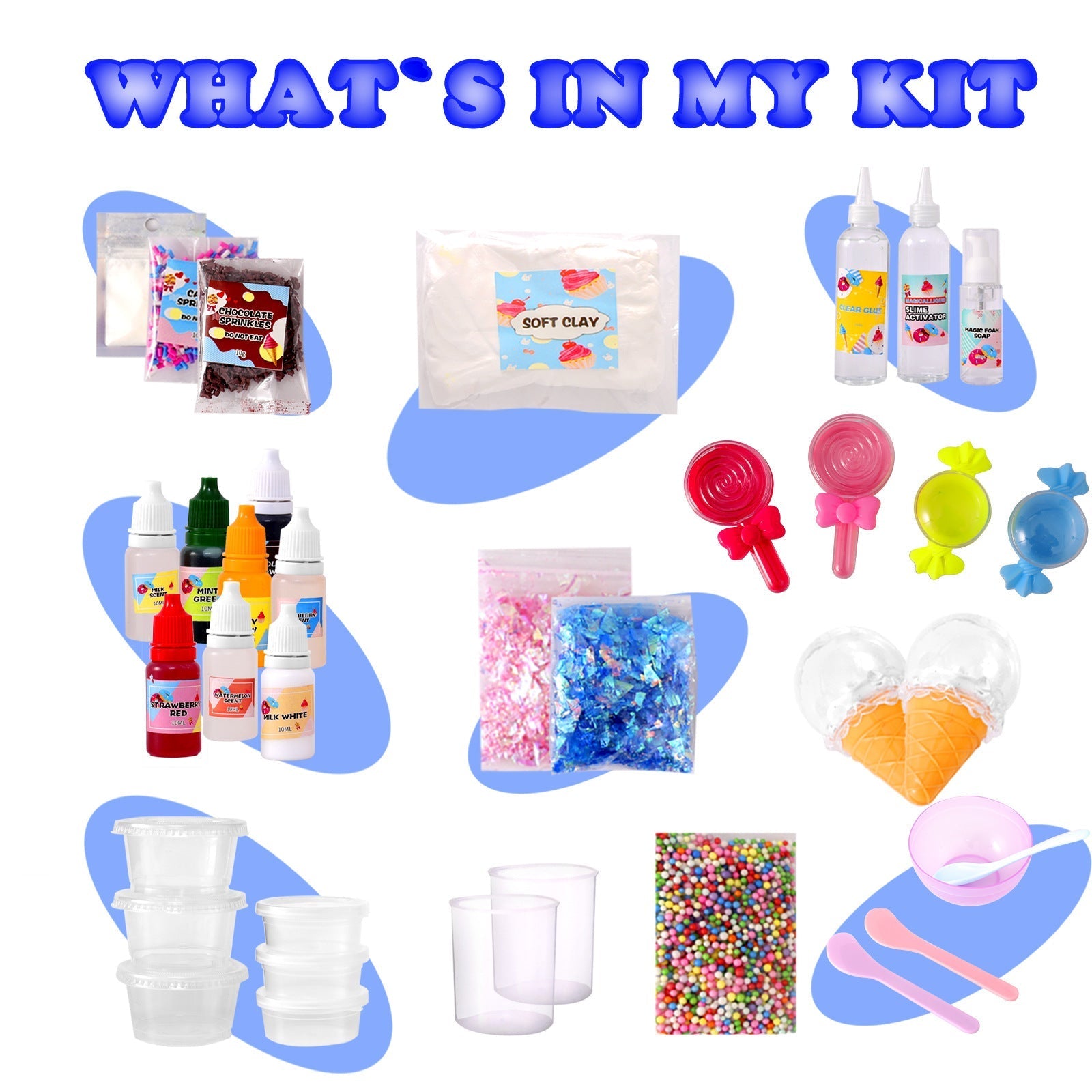 soothing colours in DIY slime