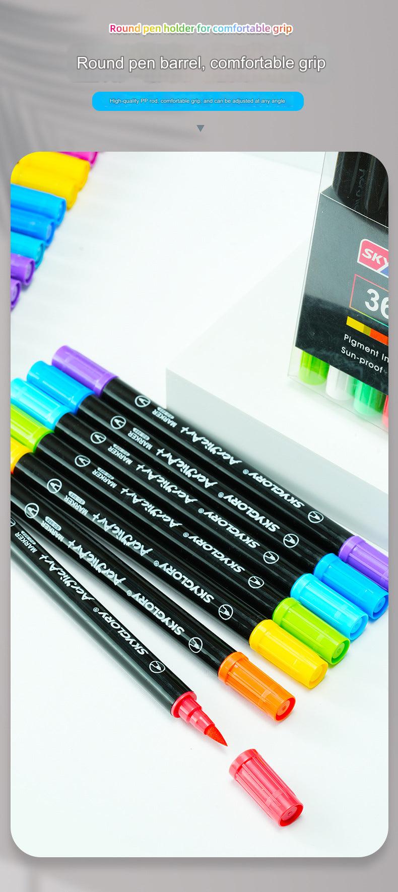 Markers with broad chisel tip for painting