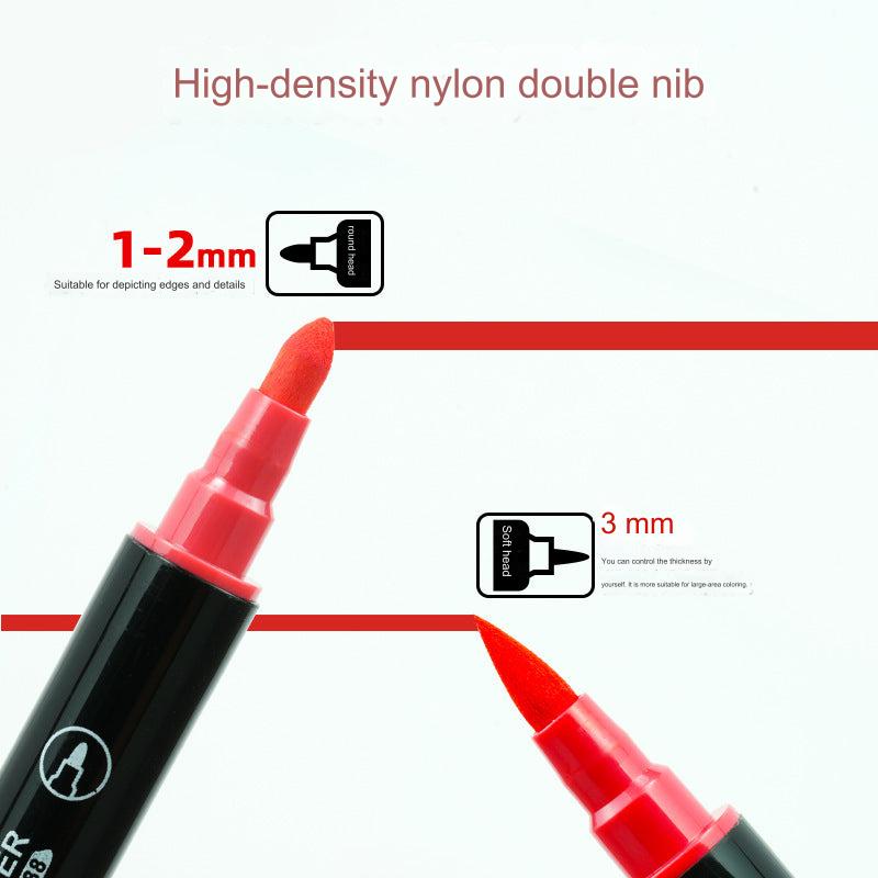 Artistic creations using dual-tip markers