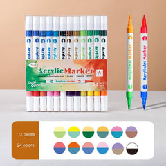 Artistic creations using dual-tip markers