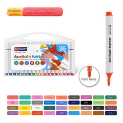Markers on colourful background for art projects