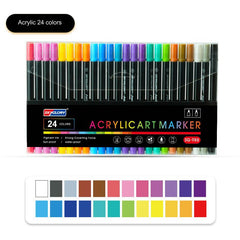 Acrylic marker ink on canvas sample