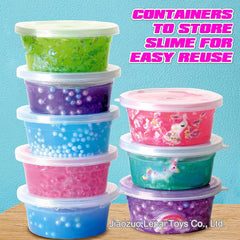 Vibrant DIY slime components for children