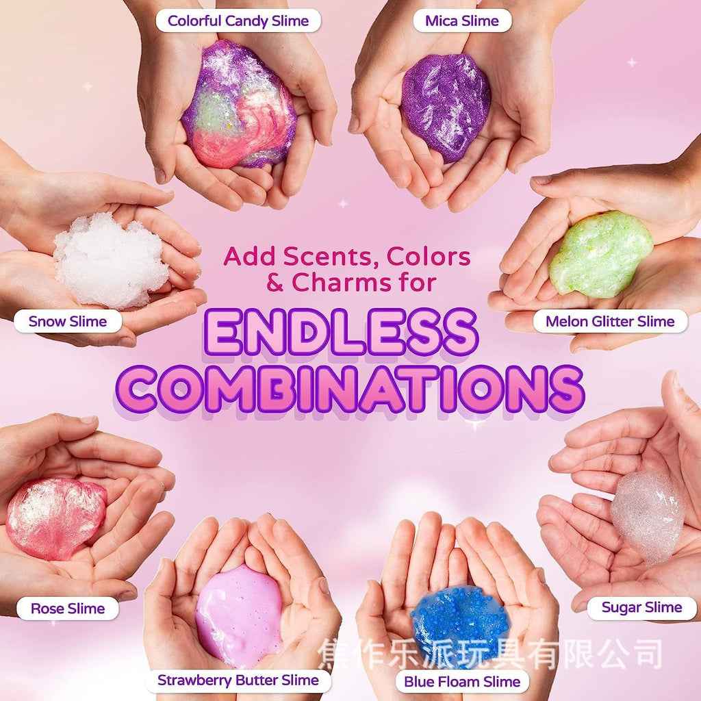 Children enjoying slime making activities