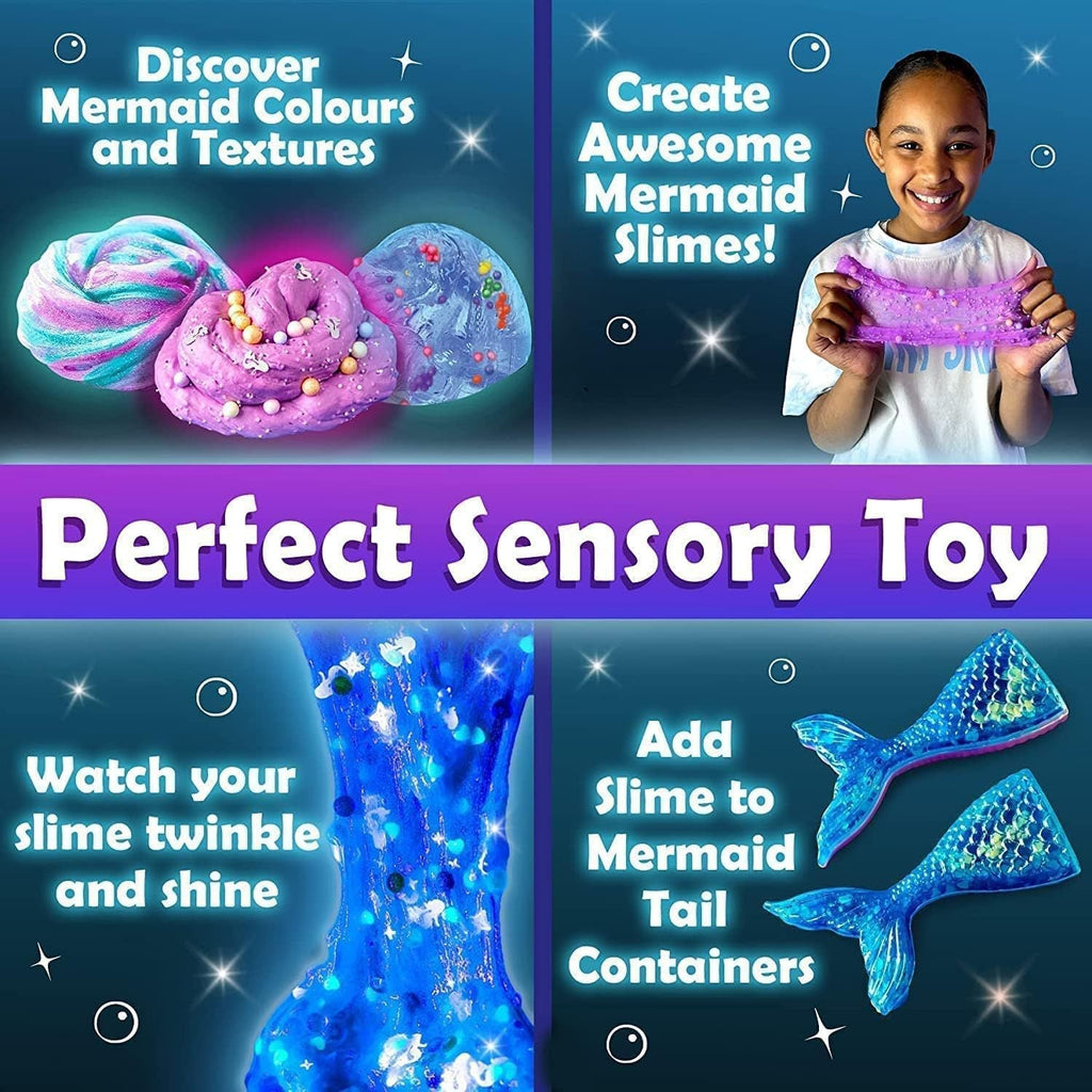 Components of a DIY slime kit for kids