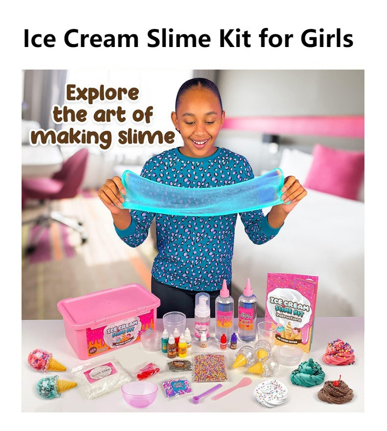 DIY Ice Cream Slime Kit image 3 - kids making slime