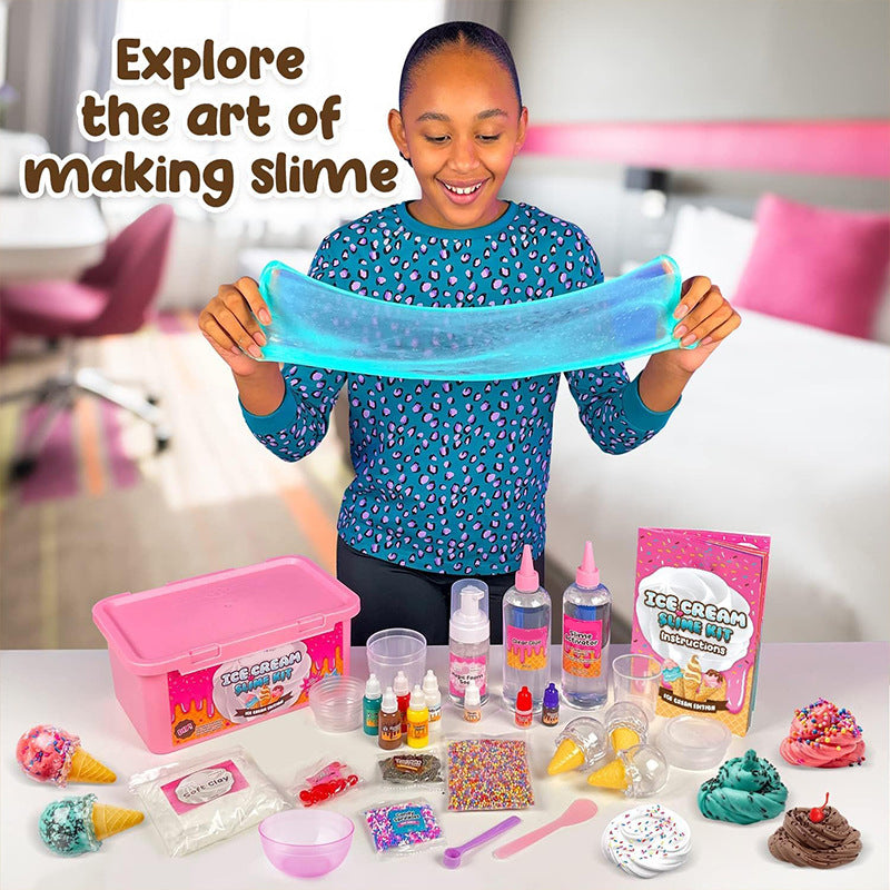 DIY Ice Cream Slime Kit image 5 - close up of slime ingredients