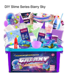 Packaging of Galactic DIY Slime Kit cartoon box