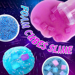 Creative designs made with slime kit