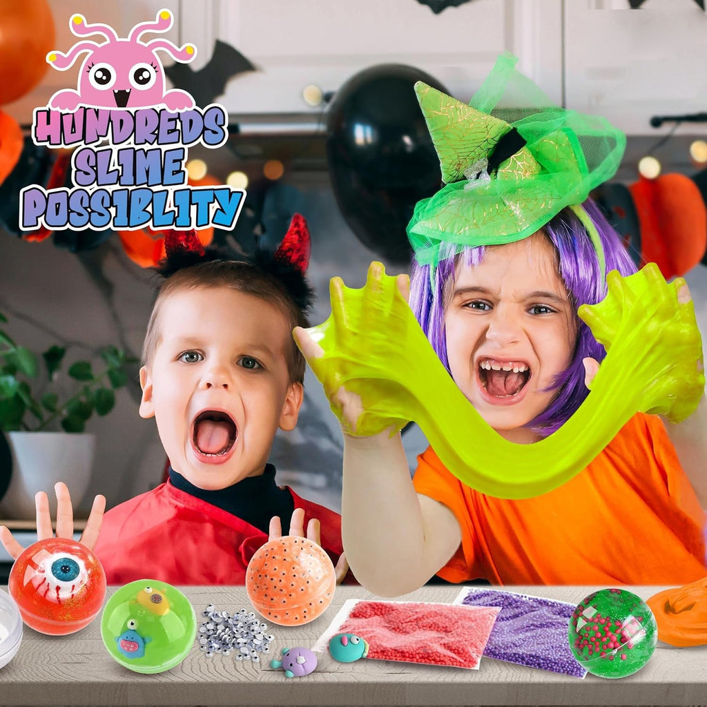 Child engaging in sensory experience with slime