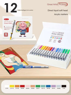 Packaging of 48 Colour Liquid Art Markers