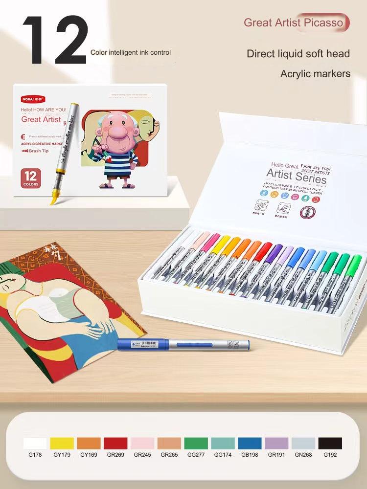 Packaging of 48 Colour Liquid Art Markers